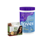 Kit Natucor Óleos Da Amazônia Castanho Médio 4.0 + Novex Reposição De Massa 400G